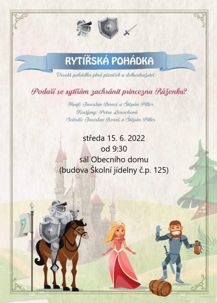 Rytířská pohádka &#8211; ZMĚNA &#8211; ZAČÁTEK V 9:00