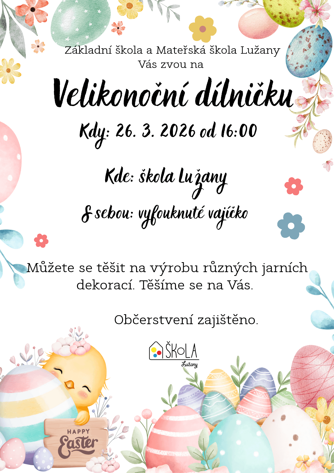 Velikonoční dílnička 26. 3. 2026